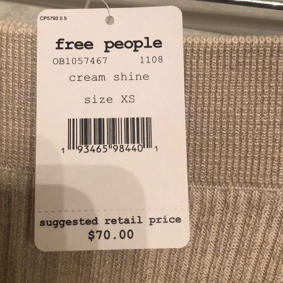 Free people cream shine skirt - Picture 3 of 3